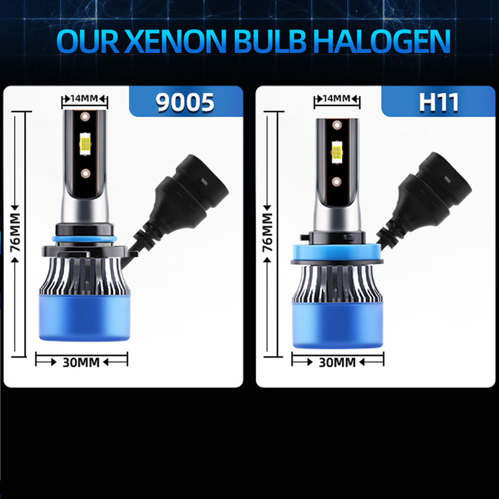 6x 콤보 LED 헤드라이트 9005 H11 상하향등  - Compass Lensatic 리뷰 및 가격