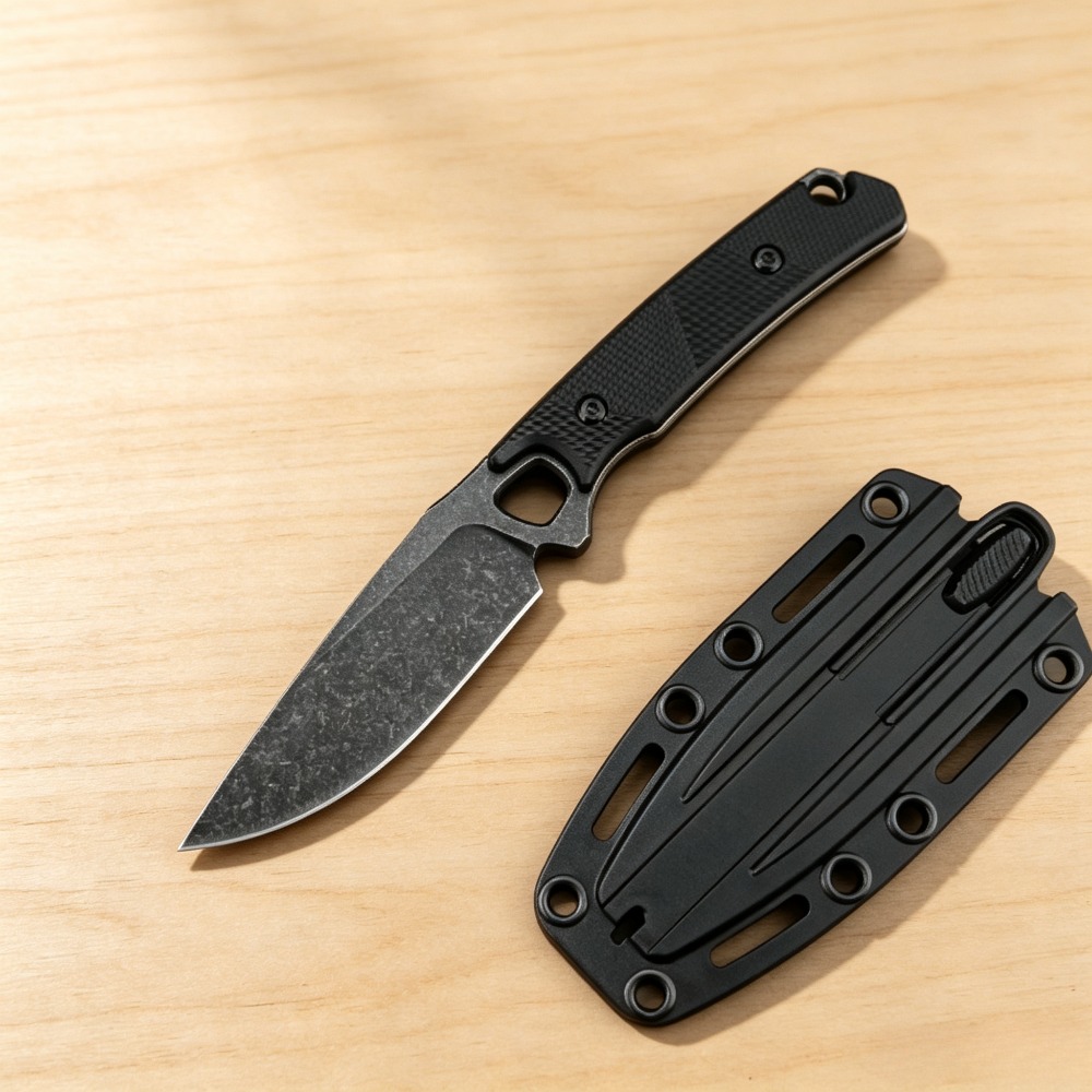 2048 EDC 스트레이트 나이프, 검은색 나일론 섬유 - Bushcraft Knife Fixed 리뷰 및 가격