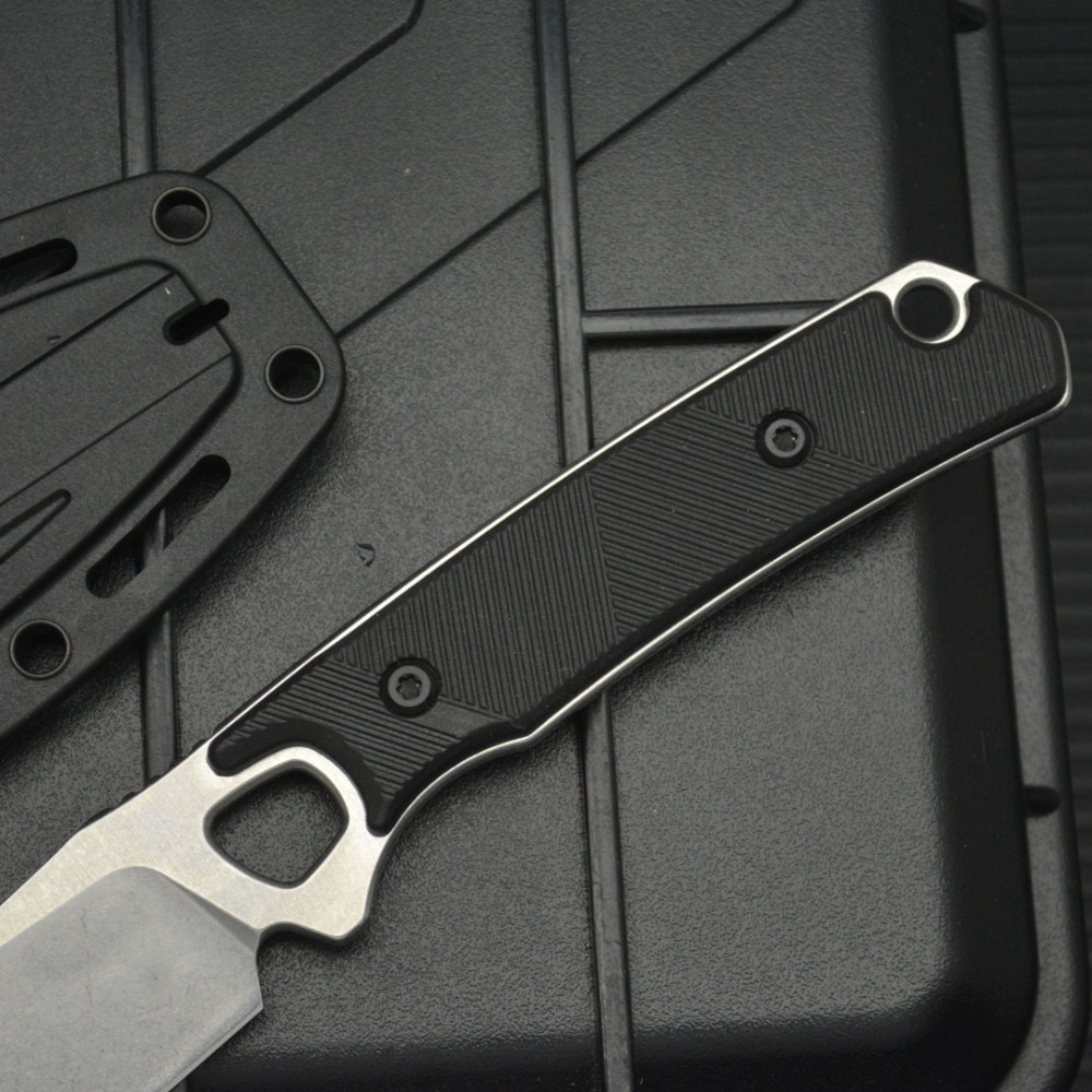 2048 EDC 스트레이트 나이프, 검은색 나일론 섬유 - Bushcraft Knife Fixed 리뷰 및 가격
