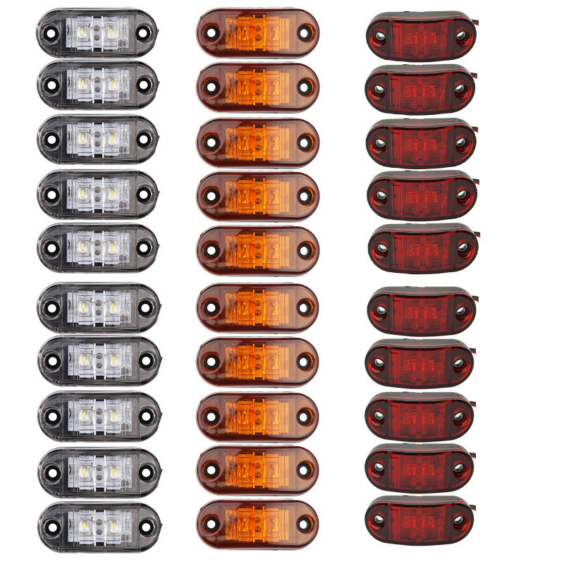 10PCS 경고등 LED 다이오드 라이트 트레일러 트럭 - Signal Panel Orange 리뷰 및 가격